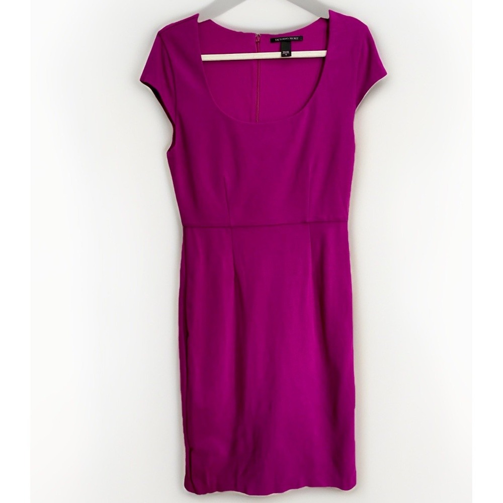 Hot Pink Victorias Secret Lined Scoop Neck Dress 12 Sexy‎ Barbie Coquette